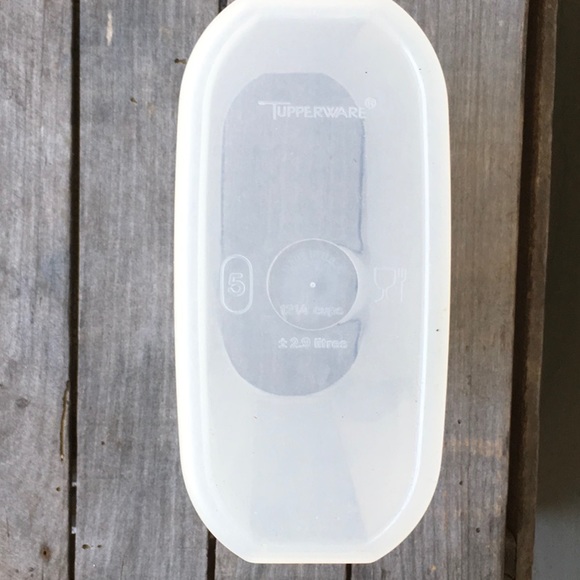 Vintage Tupperware Modular Mates® 12 Cup Oval 5 Container Pink Ivory Rose Seal - Picture 4 of 6